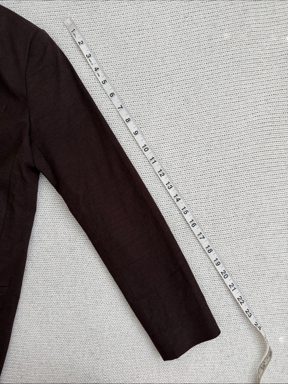 Express Linen Blazer Brown Size Small - Picture 5 of 7